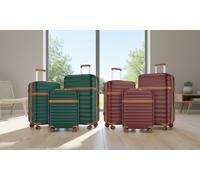 Valise rigide en ABS et PC : 24 pouces / Bordeaux marron
