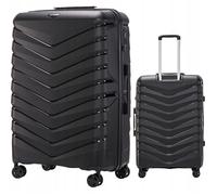 Valise Rigide en Polypropylène Noire Wings XXL - Modèle PHX01 - Grande Capacité 97L