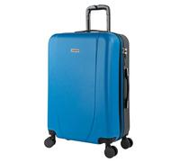 Valise De Voyage Rigide 4 Roues Trolley De Taille Moyenne 65 Cm En ABS. Résistante Et Légère. Poignée 2 Anses Et Cadenas. Étudiant Et Professionnel. 71160 Bleu