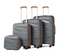 Valise Rigide Légère en Polypropylène 14" 20" 24" 28" avec Roues Multi-Directionnelles - Bagage pour Vacances, Voyages d'Affaires et W nds en Famille - Disponible à l'Unité ou en Coffret de 3 et 4