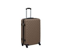 Valise Rigide Doré ABS Trolley Bagage de Voyage Sangle de Serrage vidaXL