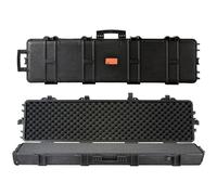Valise rigide pour fusil - Mousse de protection intégrale 3 couches - Valise verrouillable pour armes dures - Valise étanche & roulante pour armes longues - Fusil ou carabine de 127 cm.