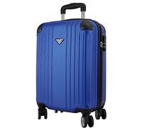 VIDA Valise Rigide Taille Cabine VR610B Roues Doublons Qualité/Prix (Bleu Jean (Navy), S - Small - 40L - 54x34x20cm - 2,3kg)