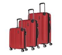 Valise rigide TRAVELITE - City 4W - Rouge foncé - 49x77x32 cm - Cadenas TSA - 4 roulettes silencieuses