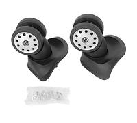 Valise Roue Universelle Silencieuse Grandes Trous Multiples Double Rangée Roulette De Bagage De Remplacement Noir 2 Pièces Roues Amortissantes Durables Pour Le Remplacement Des