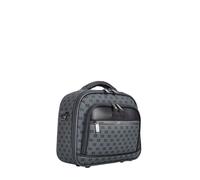 Valise Set 4 Pièces Gris Cabine Expandable Trolley Sacs Cosmétique PVC 4 Roues