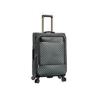 Valise Set 4 Pièces Gris Cabine Expandable Trolley Sacs Cosmétique PVC 4 Roues
