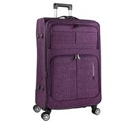 Valise Souple À Roulettes Valise Souple Tissu 4 Roues Valise Grande Taille XXL Valise Souple Grand Volume Valise Soute Grande Valise Avec Serrure À Combinaison Violet