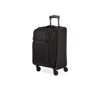 Valise souple extensible SwissGear Sion II avec roulettes pivotantes, noire, 50,8 cm