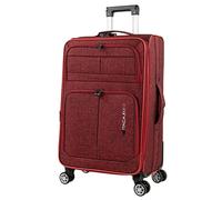 Valise Souple Grande Taille À Roulettes Ultra Légère Valise Soute Avion 23Kg Valises Moyenne Pas Cher Valise XL. Cadenas À Combinaison Rouge