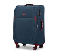 Wings Valise souple en tissu - Valise légère avec 4 roulettes - Grande valise de voyage - Valise souple pour valise de voyage - Valise souple pour voyage, bleu, M, Valise