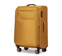 Wings Tern Valise à coque souple moyenne 24" jaune, 4 roues, serrure à combinaison, poids léger 2,4 kg, jaune, 67x42x25, Valise