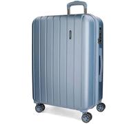 Valise soute - Movom - Valise taille moyenne extensible ""Wood"" - 65 x 45 x 28 cm - Bleu silver