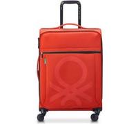 DELSEY Paris x United Colors of Benetton - Color Block - Valise soute Souple 66 cm x 45 cm x 29 cm - 69 L - Rouge