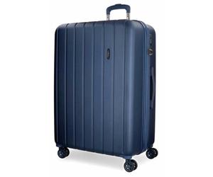 Valise soute - Valise grande taille extensible MOVOM ""Wood"" - 75 x 52 x 32 cm - Bleu marine
