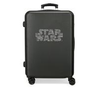 Valise Star wars Logo Medium Noir 48x70x26 cm ABS Rigide Fermeture TSA intégrée 81L 3.98 kg 4 Roulettes doubles