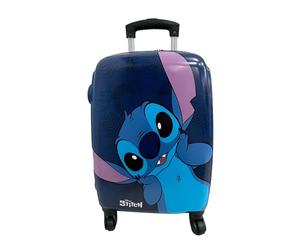 Valise Stitch Disney Cabine - 4 Roues pivotantes et multidirectionnelles - Roues Doubles personnalisées - Valise Rigide très résistante avec poignée Extensible - 50 x 33 x 20 cm, Multicolore, Valise