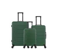 Valise - SWISS KOPPER - Lot de 3 - Grand Format, Week-end, Cabine - Vert Foncé - Coque Rigide