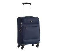 Valise taille cabine Alistair - Collection Breeze - 4 roues - Toile souple - Bleu