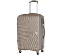 Valise taille moyenne Alistair - Collection Iron - 4 roues - ABS ultra résistant- Champagne Beige G