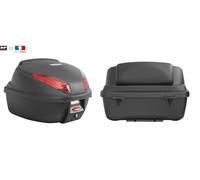 Valise Top Case avec Dosseret Passager , capacité 35 Litre Noir/Carbone