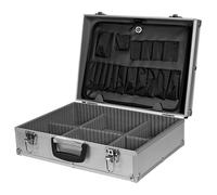 Valise - TOPEX - Aluminium - 45 x 15 x 32 cm - 2 Compartiments - Gris
