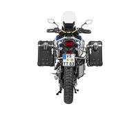 Valise Touratech Kit complet ZEGA Evo 31/38 - Support gris inclus - Anodisé noir