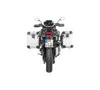 Valise Touratech Kit complet ZEGA Evo 38/45 - Support noir inclus - Anodisé gris