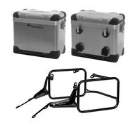 Valise Touratech Kit complet ZEGA Pro 38/38 - Support noir inclus - Alu
