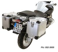 Valise Touratech ZEGA Pro 38/45 - Support gris inclus - Alu