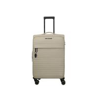 Travelite Valise Barbara Stepp Taille M – Coque souple, Serrure TSA, 4 roulettes doubles, Beige