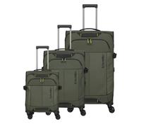 Travelite Briize 4 roulettes Set de valises 3 pièces avec soufflet d'extension olive