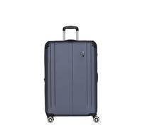 Travelite Valise City Trolley L – 4 roulettes, extensible, serrure TSA, coque dure, bleu 77 cm