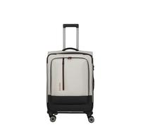 Travelite Crosslite 5.0 4 roulettes Trolley M 66 cm avec soufflet d'extension blanc