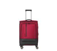 Travelite Crosslite 5.0 4 roulettes Trolley M 66 cm avec soufflet d'extension rouge