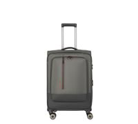 Travelite Crosslite 5.0 4 roulettes Trolley M 66 cm avec soufflet d'extension olive