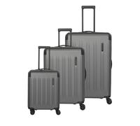 Travelite Dynamiic 4 roulettes Set de valises 3 pièces avec soufflet d'extension gris