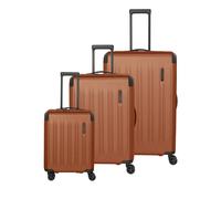 Travelite Dynamiic 4 roulettes Set de valises 3 pièces avec soufflet d'extension jaune