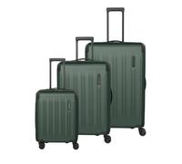 Travelite Dynamiic 4 roulettes Set de valises 3 pièces avec soufflet d'extension vert