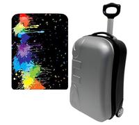 Valise Trolley 20" Cabine avec Housse de Protection Splash, Multicolore, Valise Trolley 20" avec Housse de Protection