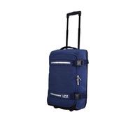 Valise Trolley Cabine Souple Vida VT607,2 Roullettes Multi Sangles d'attache (Bleu chiné (Jeans), S-Cabine 55x32.5x20cm -34L)