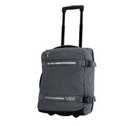 Valise Trolley Cabine Souple Vida VT607,2 Roullettes Multi Sangles d'attache (Gris chiné (Grey), S-Cabine 55x32.5x20cm -34L)