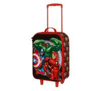 Marvel Avengers Almighty-Valise à roulettes Soft 3D, Rouge, 17 x 33 x 52 cm, Capacité 26 L