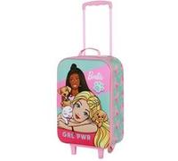 Karactermania Barbie Pets-Valise à roulettes Soft 3D, Rose, 17 x 33 x 52 cm, Capacité 26 L