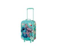 Valise Trolley Soft 3D - Disney Lilo et Stitch Love - Turquoise - Taille Unique