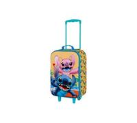 Valise Trolley Soft 3D - Disney Lilo et Stitch Ocean - Bleu - Taille Unique