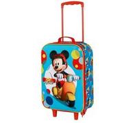 Karactermania Disney Mickey Mouse Scooter 3d Soft Trolley Bag Bleu