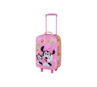 Karactermania Disney Minnie Mouse Kitten Soft 3d Trolley Bag Rose