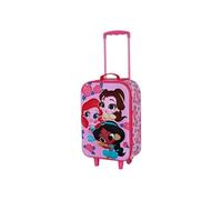 Karactermania Disney Princess Flowers Soft 3d Trolley Bag Rose