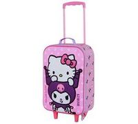 Valise Trolley Soft 3D - Hello Kitty Playful - Rose - Taille Unique Rose